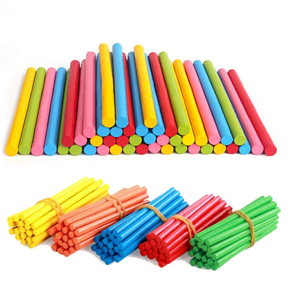 Colorful Bamboo Counting Sticks - Montessori Vision