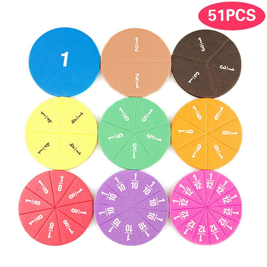 Fractions Math Teaching Tool - Montessori Vision