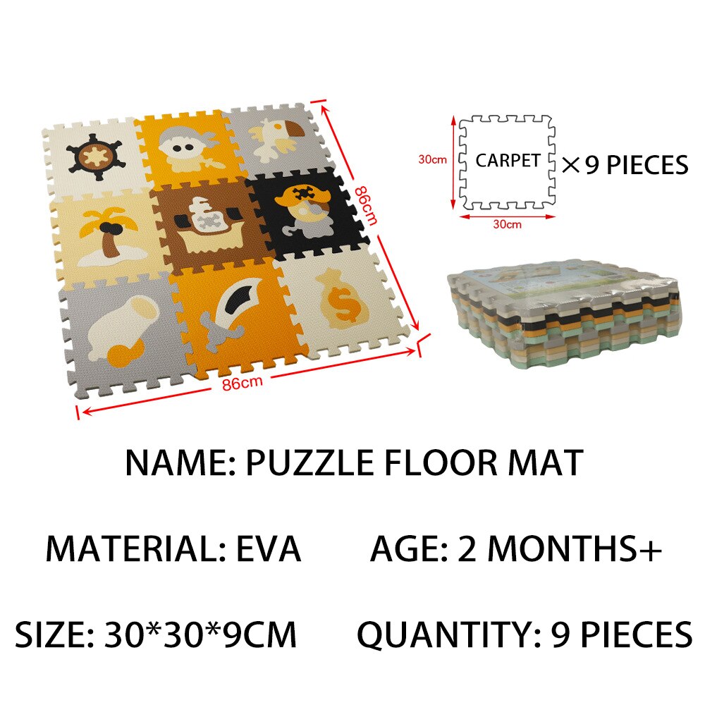 Foam Animal Puzzle Learning Floor Mat - Montessori Vision