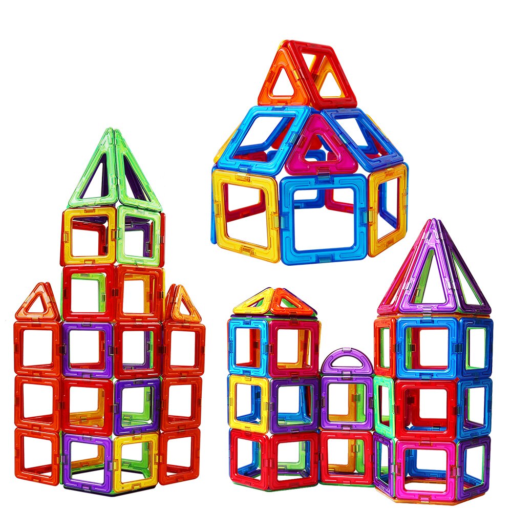 Big Size Magnetic Building Blocks - Montessori Vision
