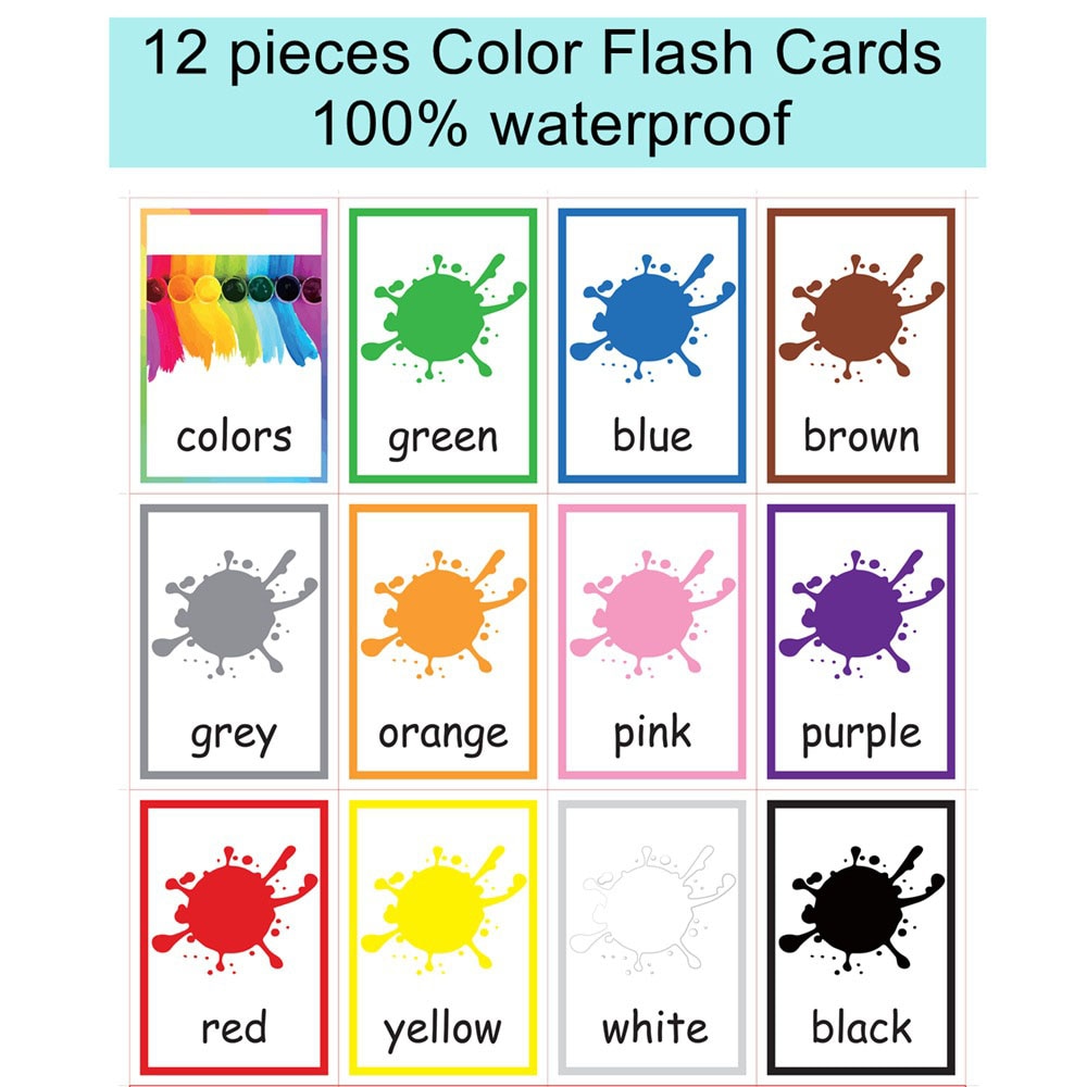 Kids English Learning Word Cards Toys - Montessori Vision