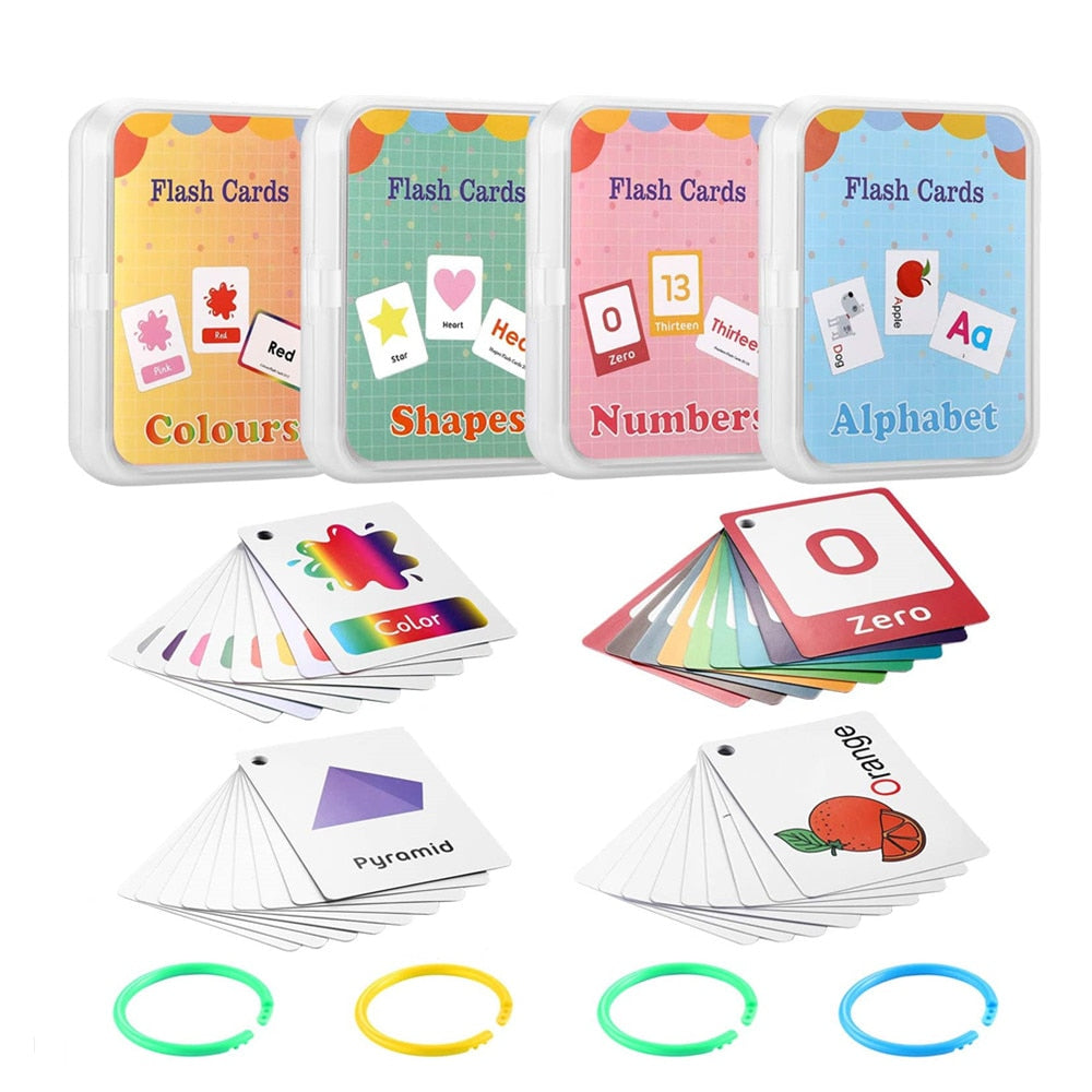 Kids Flashcards Cognitive Educational Toys - Montessori Vision