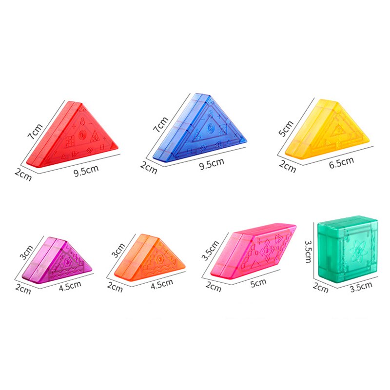 Kid Colorful Magnetic 3D Tangram Jigsaw Toy - Montessori Vision