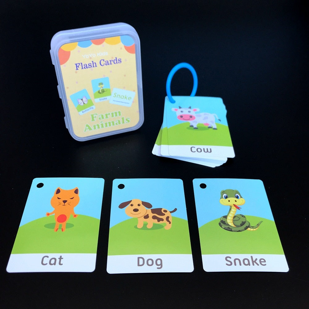 Kids Flashcards Cognitive Educational Toys - Montessori Vision