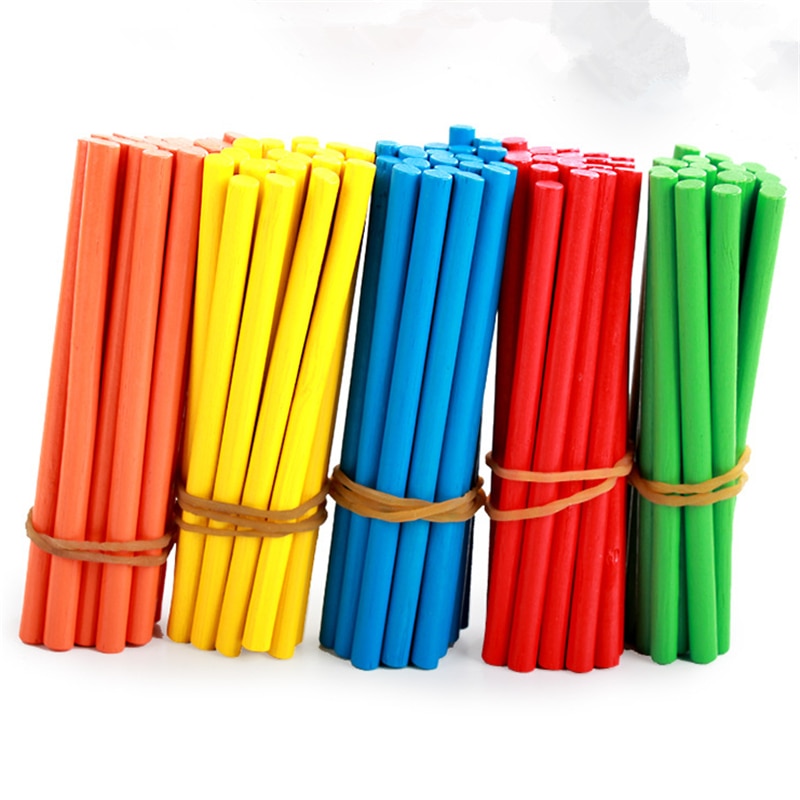 Colorful Bamboo Counting Sticks - Montessori Vision