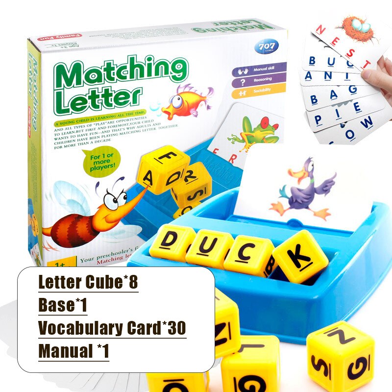 Kids Matching Letter Games Educational Toys - Montessori Vision