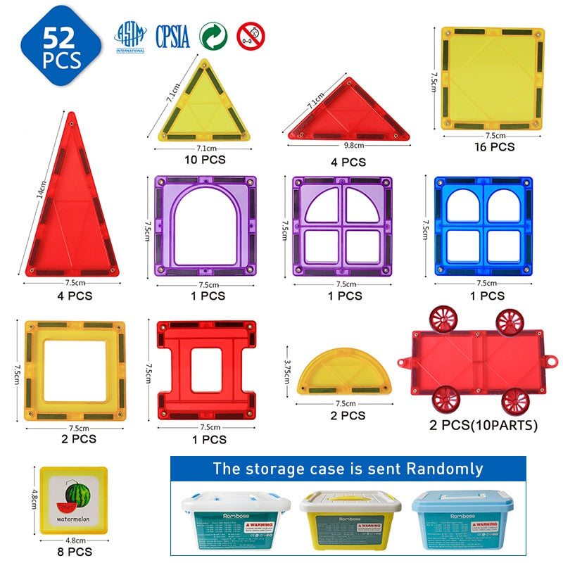 Magnetic Construction Building Blocks Sets - Montessori Vision