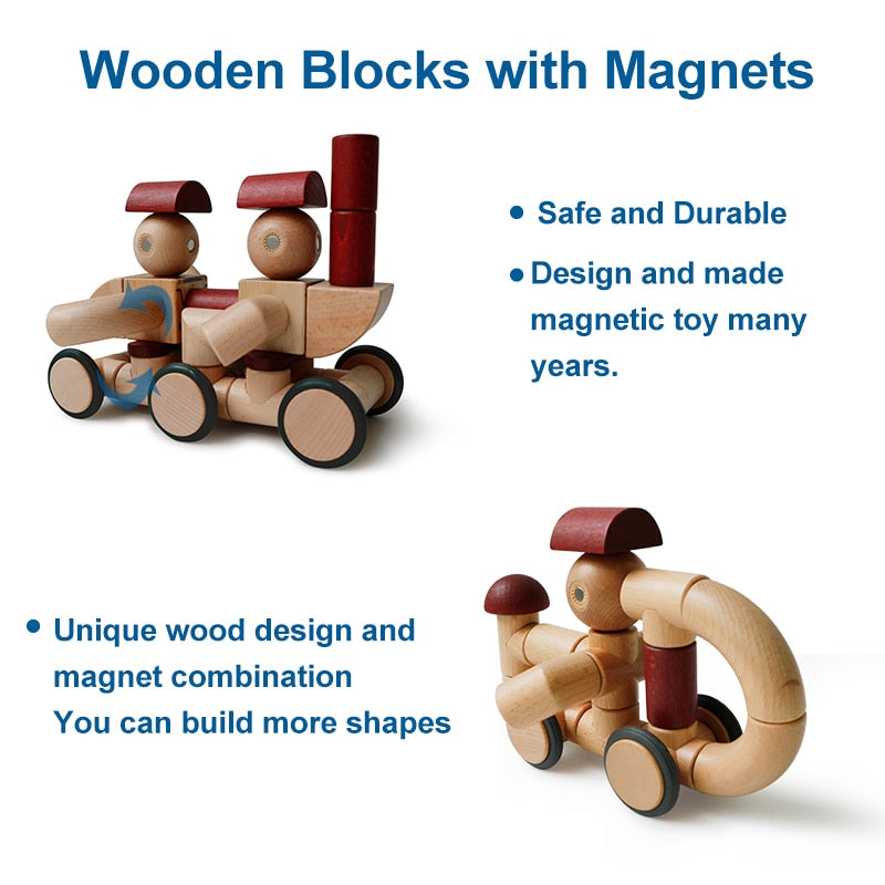 Preschool Magnetic Blocks Brain Game - Montessori Vision