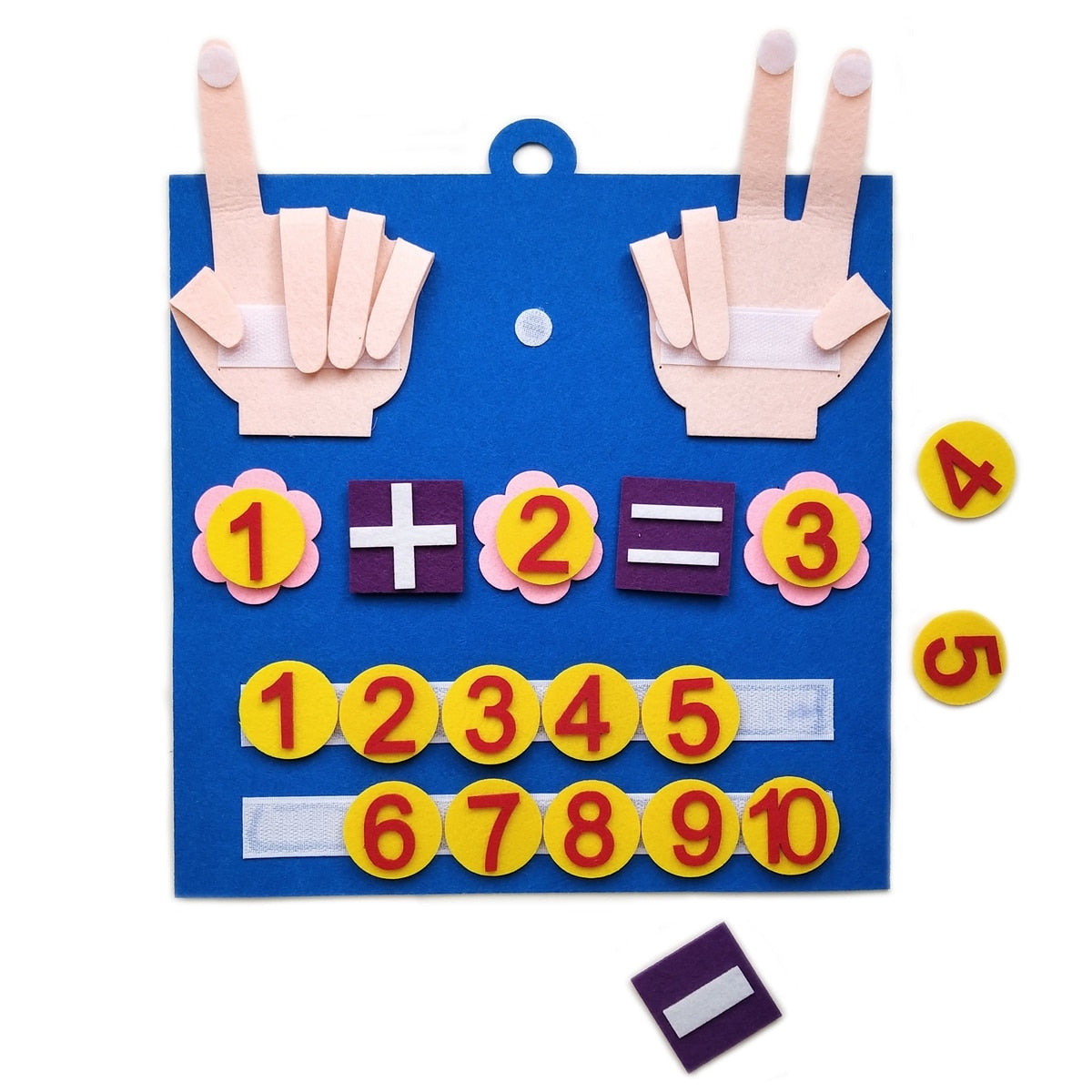 Kids Felt Finger Numbers Math Toy - Montessori Vision