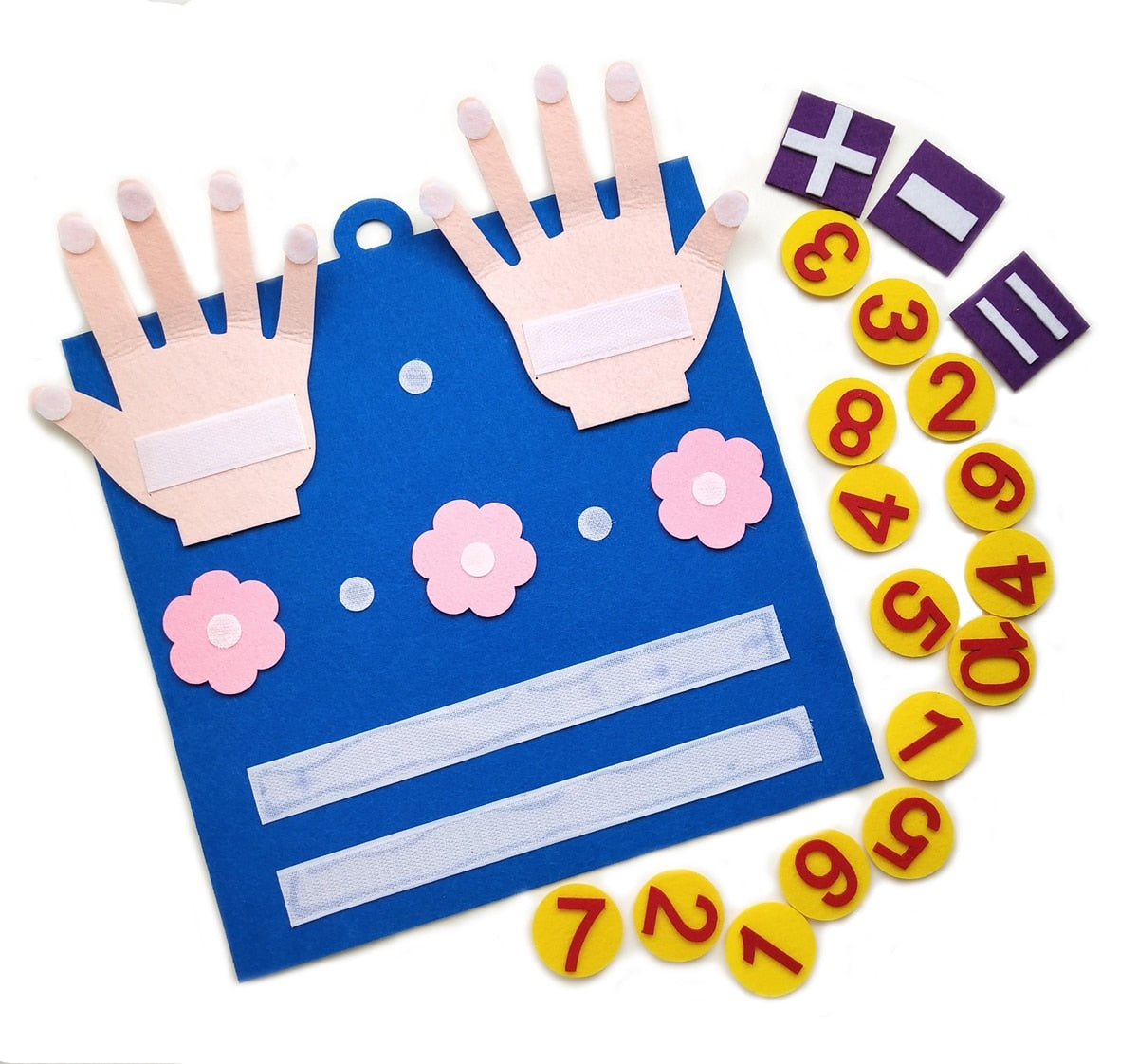 Kids Felt Finger Numbers Math Toy - Montessori Vision