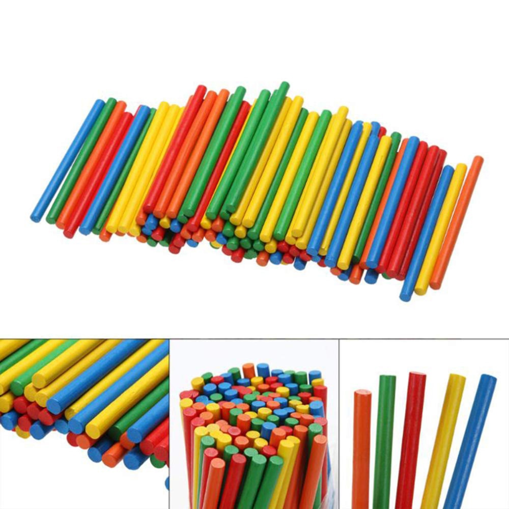 Colorful Bamboo Counting Sticks - Montessori Vision