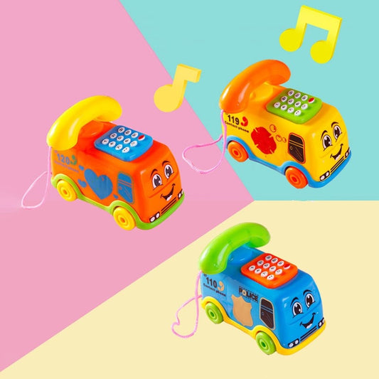 Music Cartoon Bus Phone Kids Toy - Montessori Vision