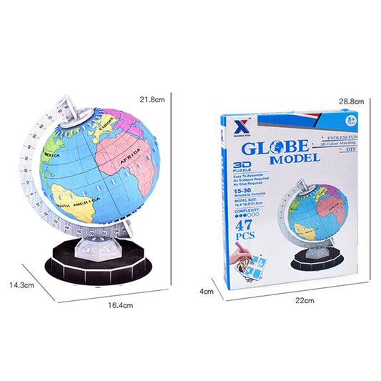 Planet Earth painting coloring Globe Toy - Montessori Vision