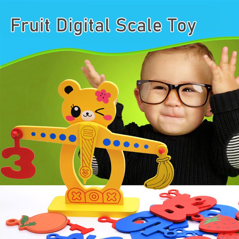 Educational Math Toy Arithmetic Bear Balance Scale - Montessori Vision