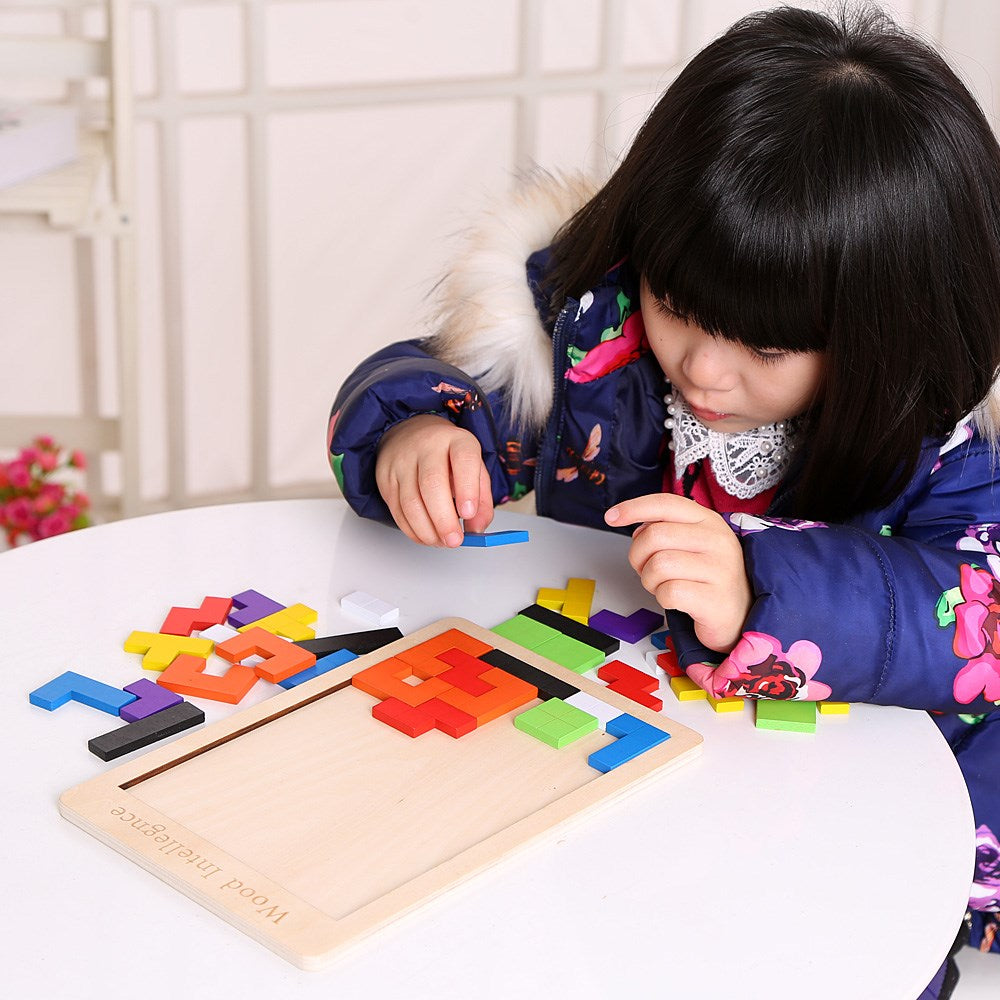 Wooden Jigsaw Puzzles Baby Toy - Montessori Vision