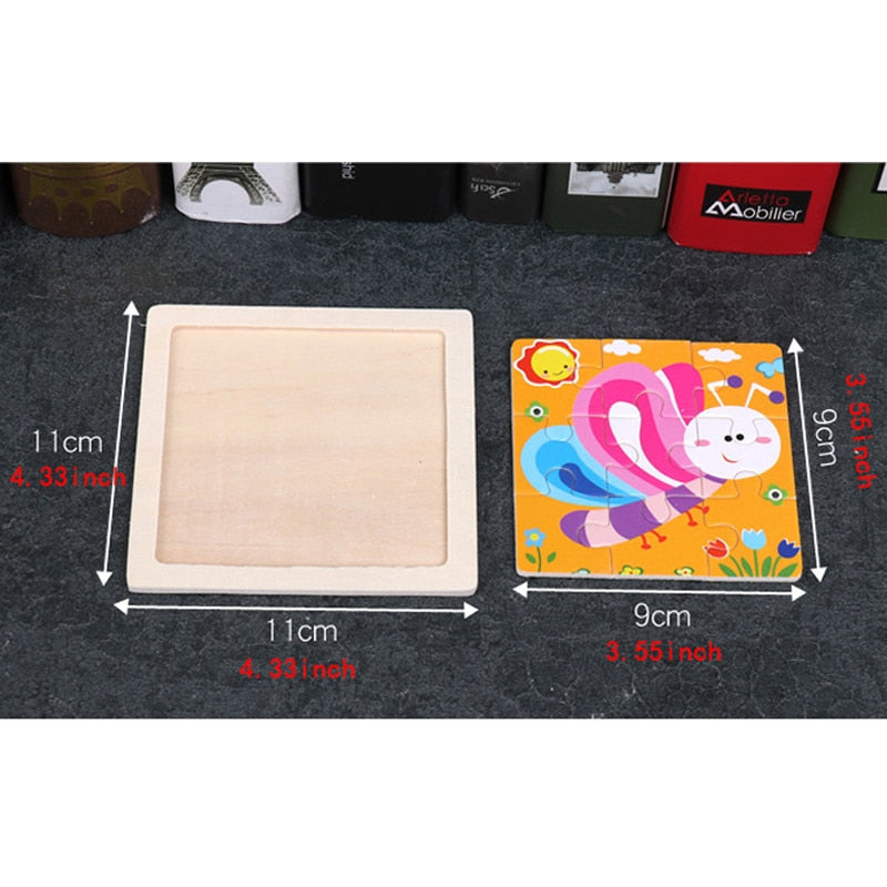 Montessori Wooden Puzzle - Montessori Vision