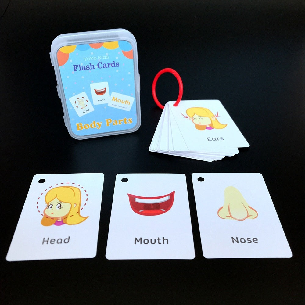 Kids Flashcards Cognitive Educational Toys - Montessori Vision