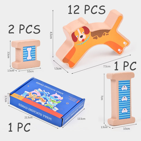 Wooden Kids Animal Balance Building Blocks Toy - Montessori Vision