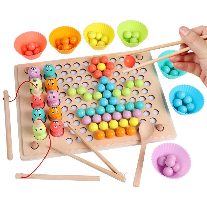 Hands Brain Training Clip Beads Toys - Montessori Vision