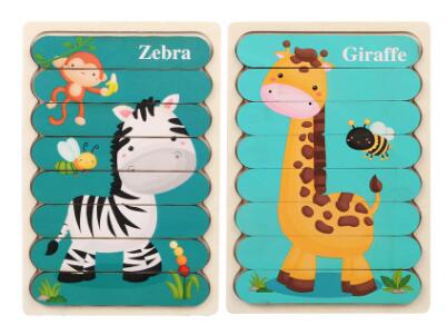 Double-Sided Strip 3D Puzzles Baby Toy - Montessori Vision