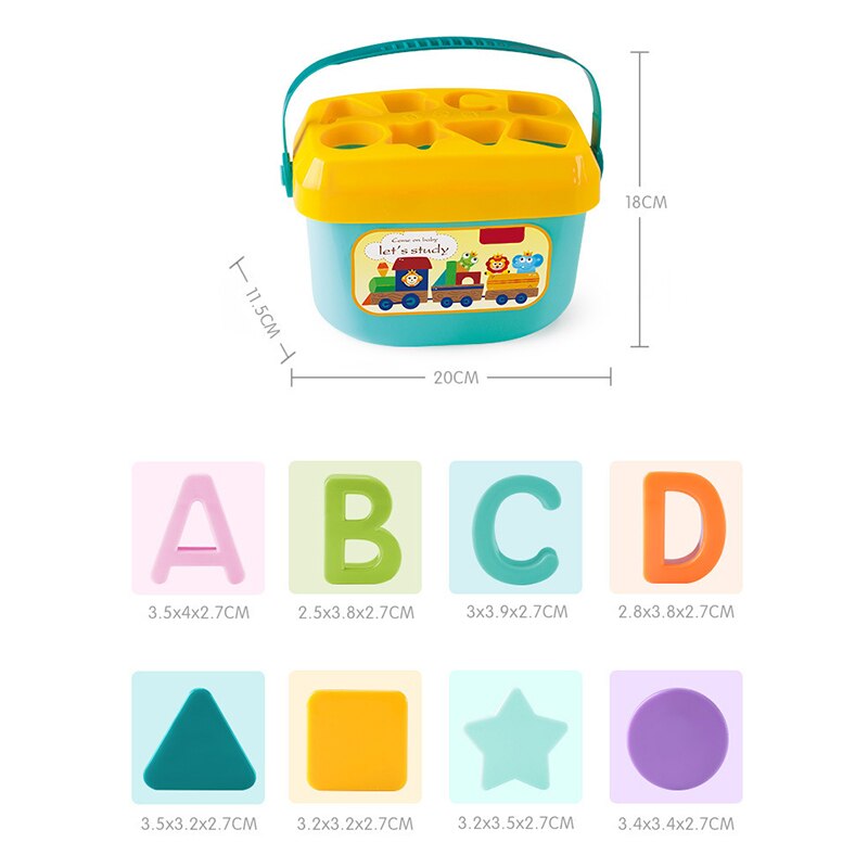 Colorful Letter Shape Creative Puzzle Toys - Montessori Vision