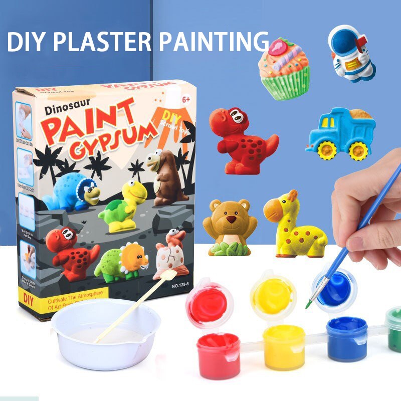 Children DIY Paint Gypsum Plaster - Montessori Vision