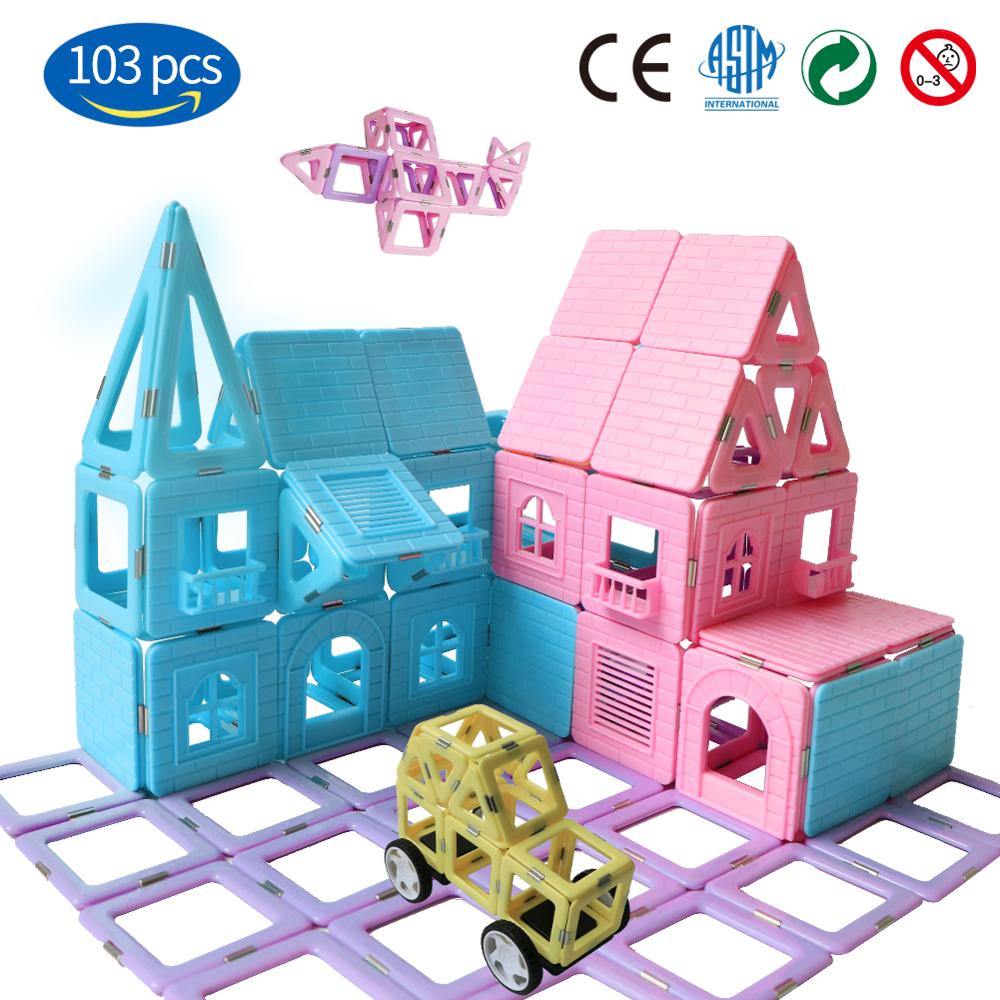 Magnetic Tiles Castle Building Blocks - Montessori Vision
