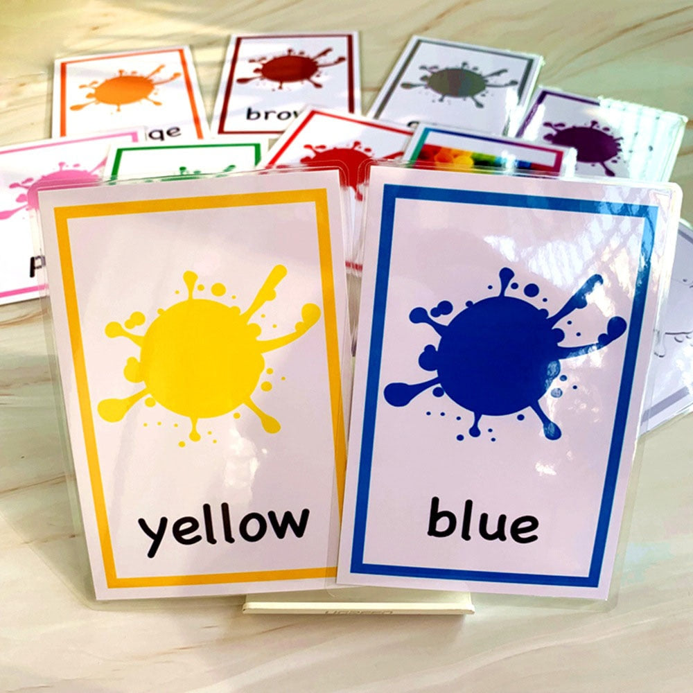 Kids English Learning Word Cards Toys - Montessori Vision