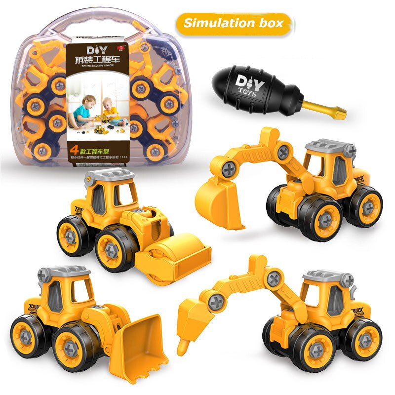 Truck Excavator Bulldozer Screw Tool Car - Montessori Vision