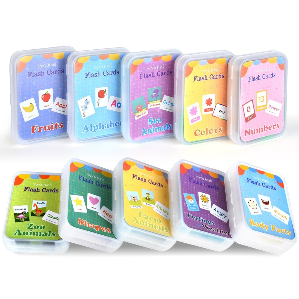 Kids Flashcards Cognitive Educational Toys - Montessori Vision