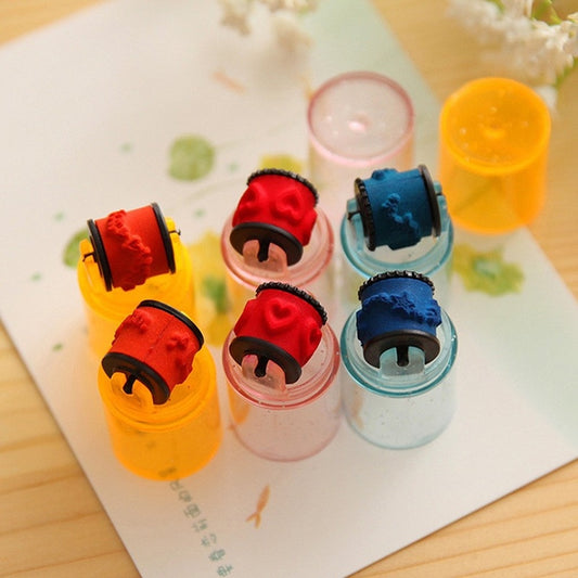 Mini Ink Stamp Roller Diary Seal Art Toys - Montessori Vision