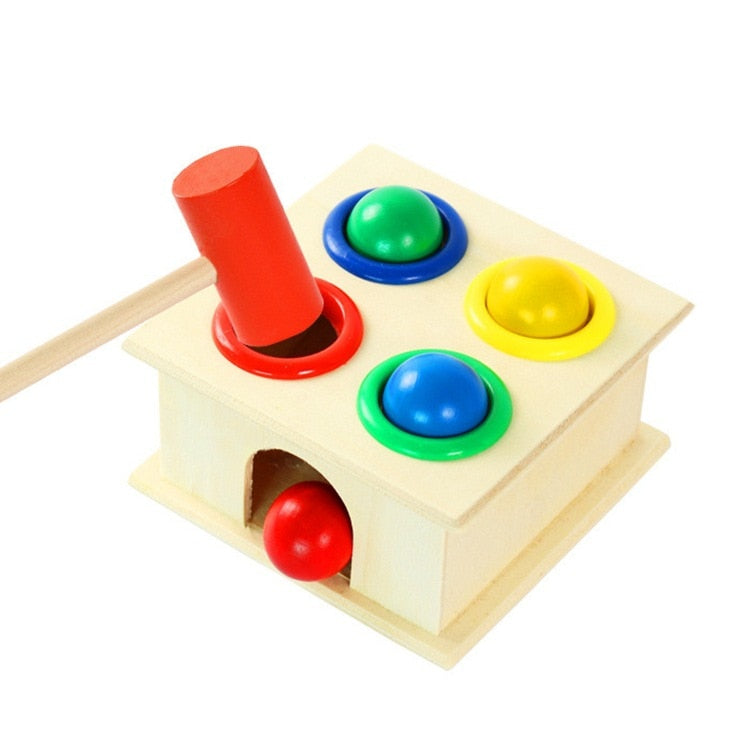 Children Wooden Hammering Ball Toy - Montessori Vision