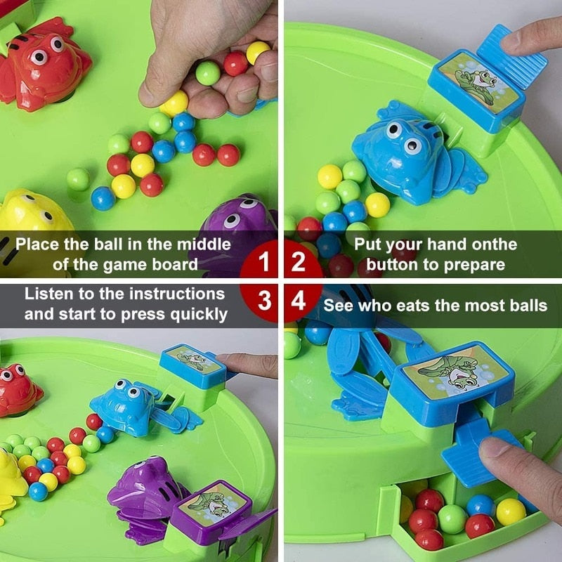 Funny Hungry Frog Eats Beans Strategy Game - Montessori Vision