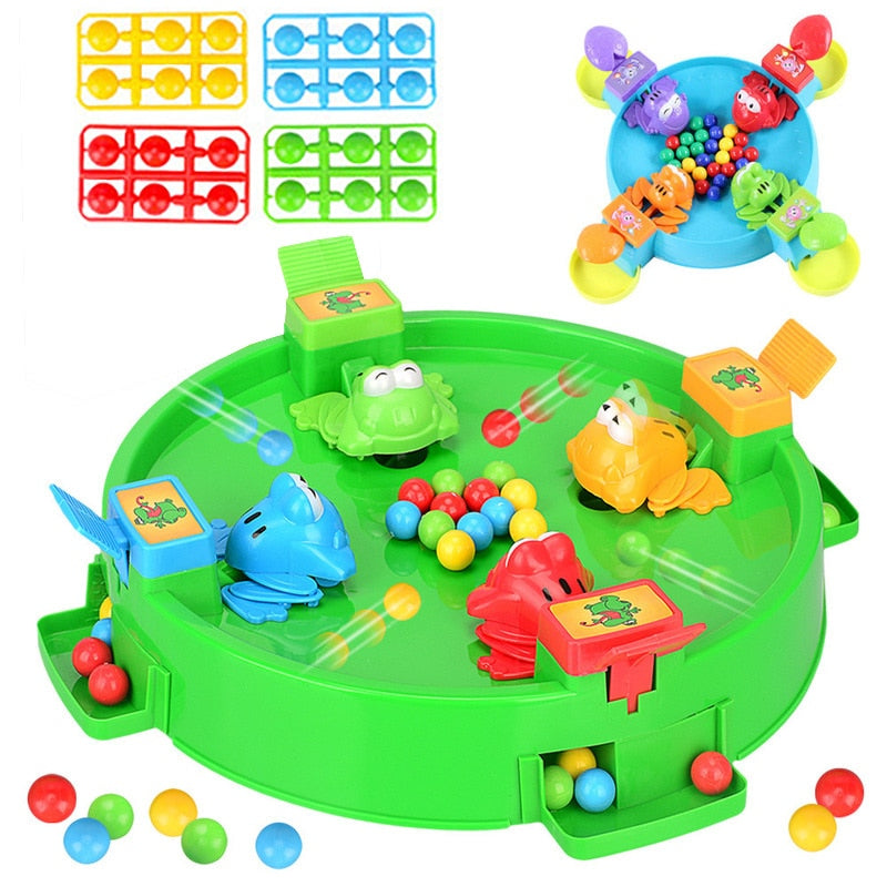 Funny Hungry Frog Eats Beans Strategy Game - Montessori Vision