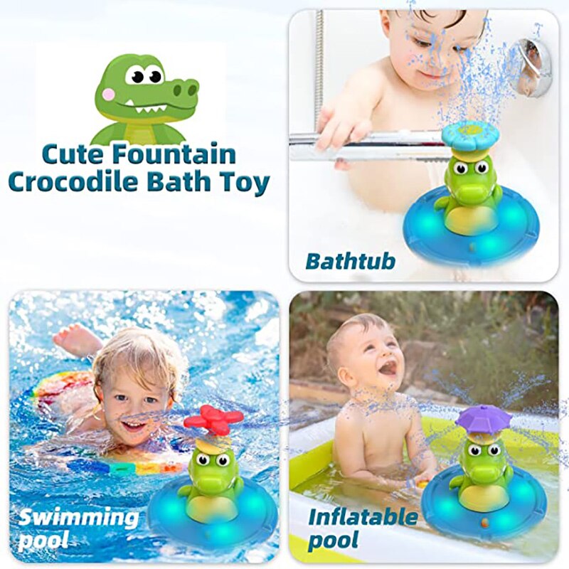 Fountain of Crocodile Bath Toys - Montessori Vision