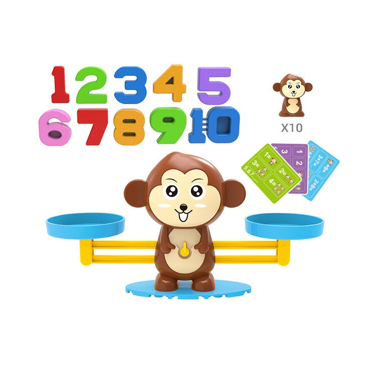 Montessori Counting Monkey Balance Toy - Montessori Vision