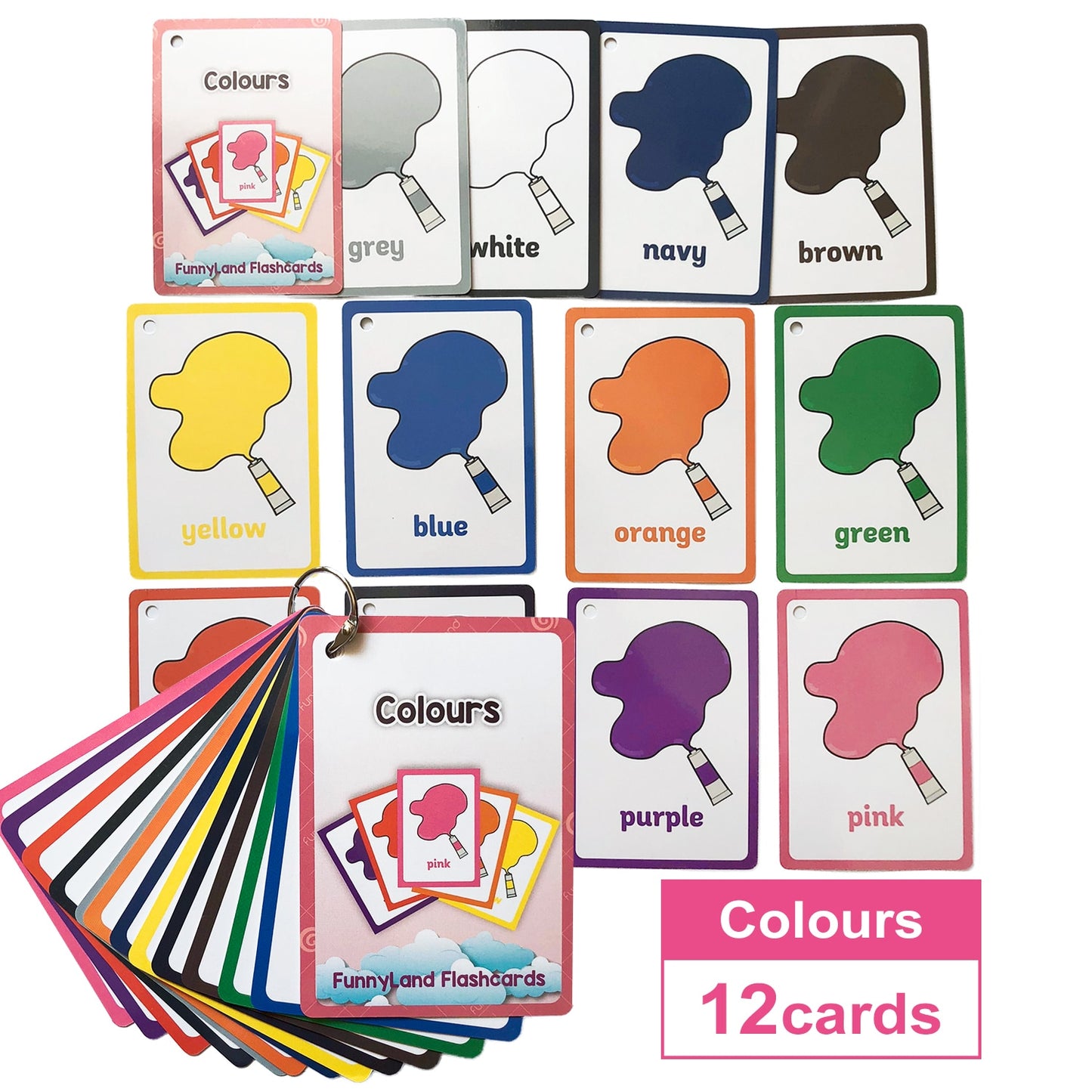 Baby English Learning Word Table Flashcard Toys - Montessori Vision