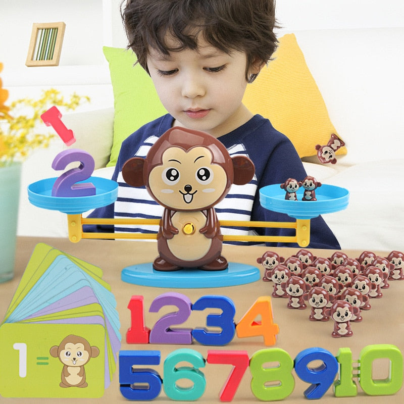 Montessori Counting Monkey Balance Toy - Montessori Vision