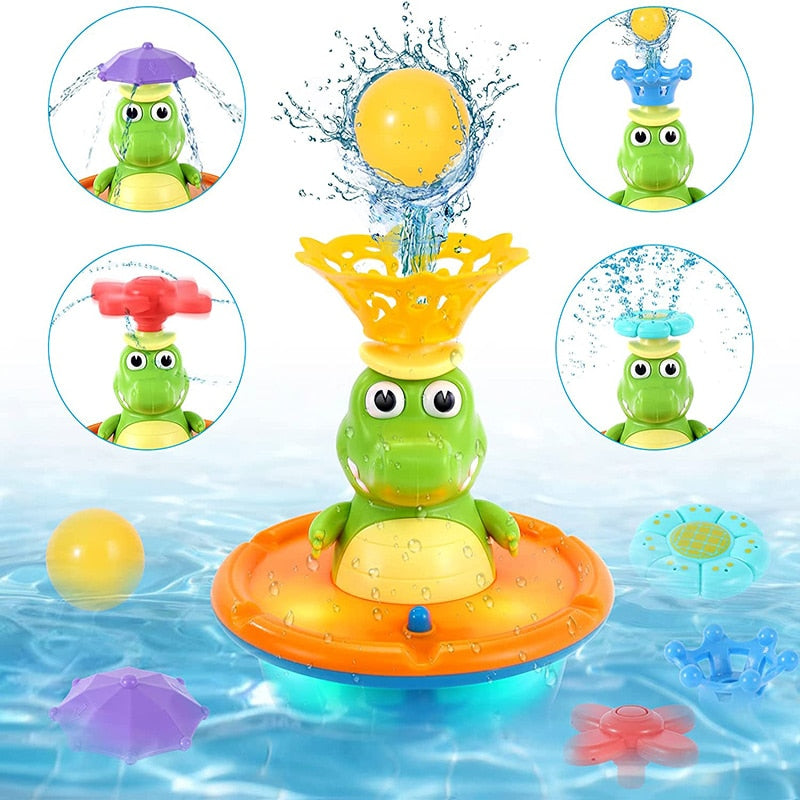 Fountain of Crocodile Bath Toys - Montessori Vision