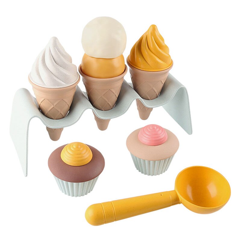 Ice Cream Cake Model Bulldozer Beach Toy - Montessori Vision