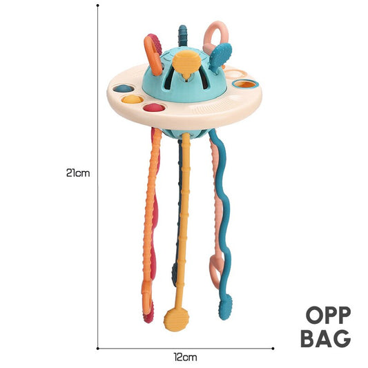 Silicone Pull String Interactive Toy - Montessori Vision