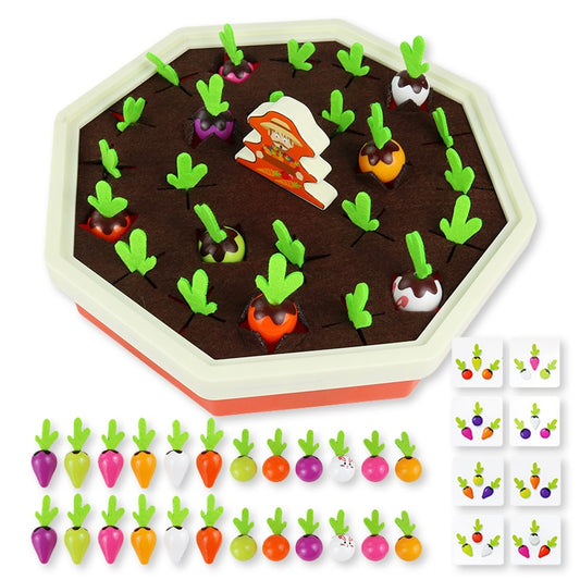 Kids' Early Education Pull Carrot Memory Toys - Montessori Vision