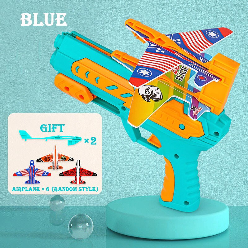 Airplane Launcher Bubble Catapult Plane Toy - Montessori Vision