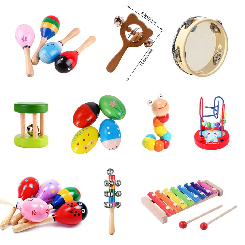 Drum Trumpet Baby Toy - Montessori Vision