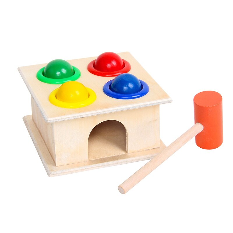 Children Wooden Hammering Ball Toy - Montessori Vision