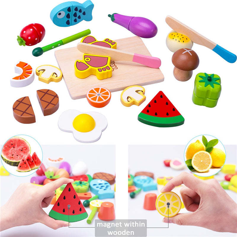 Montessori Meal Cutting Toy - Wooden Toys | Montessori Vision