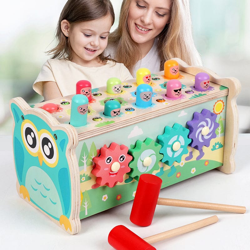 All-In-One Wooden Toy - Toy Box For Kids | Montessori Vision