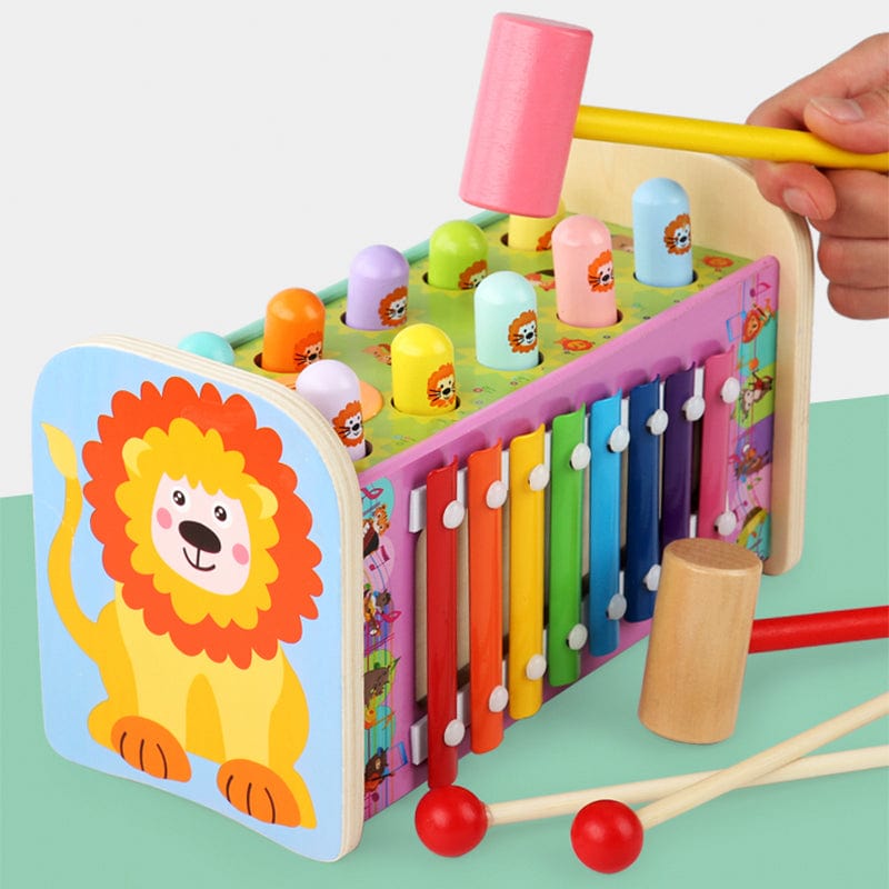 All-In-One Wooden Toy - Toy Box For Kids | Montessori Vision