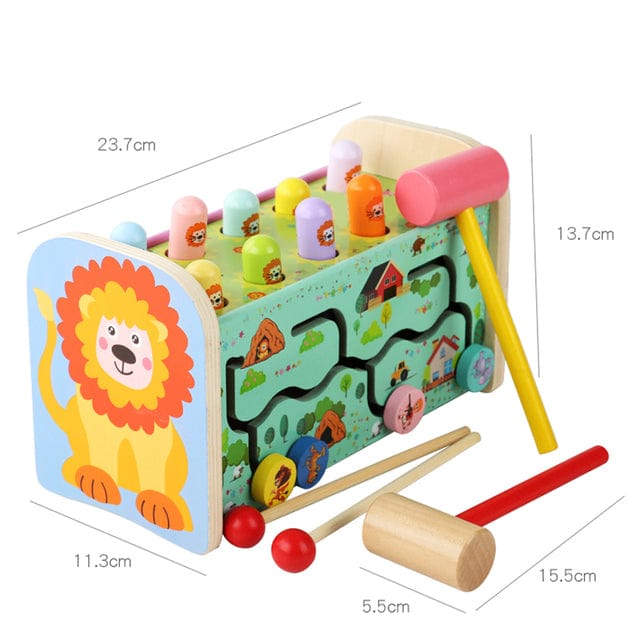 All-In-One Wooden Toy - Toy Box For Kids | Montessori Vision