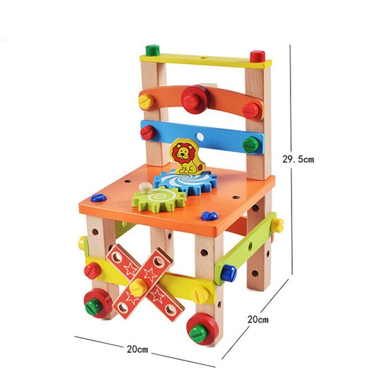 Build-A-Chair Educational Toy - Learning Toy | Montessori Vision